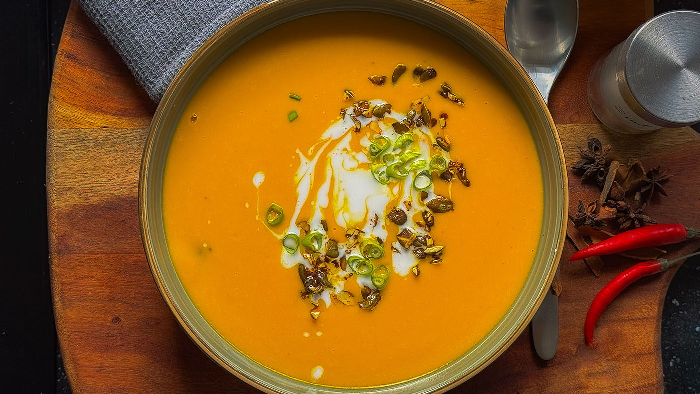 Asiatische Kürbissuppe - Ein Rezept aus Kambodscha.