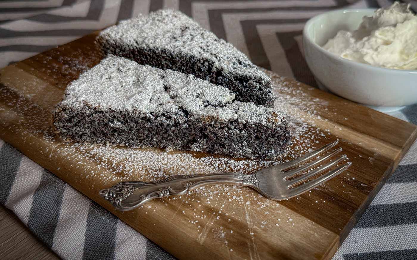Original Wiener Mohntorte, ohne Mehl, glutenfrei